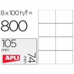 Etiquetas Adhesivas marca Apli 105 x 74 mm