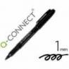 Rotulador Q-Connect permanente color negro para CD/DVD de punta redondeada 1mm