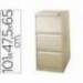 Archivador carpetas colgantes 3 cajones color beige claro