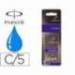 Tinta estilografica parker azul real caja de 5 cartuchos