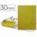 Carpeta de proyectos Liderpapel de carton con gomas. Folio. Amarillo. 3 cm
