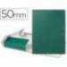 Carpeta de proyectos Liderpapel de carton con gomas. Folio. Verde. 5 cm
