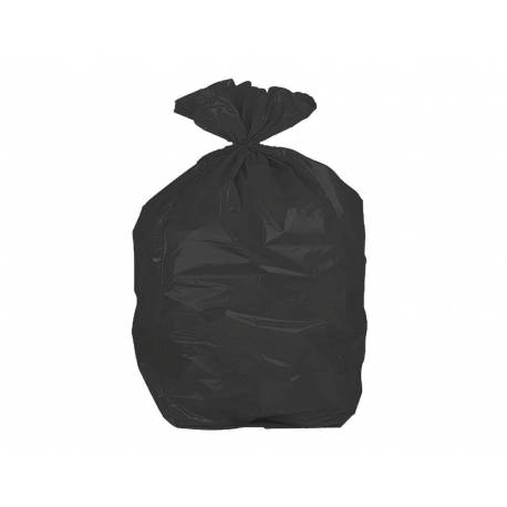 Bolsas de basura negras, Medidas: 60 x 80 cm, 50 Litros, Color negro, 10 Unidades