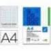 Recambio Liderpapel encolado Din A4 4 taladros 70gr cuadrícula 5mm color verde