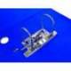 Archivador de palanca liderpapel a4 filing system forrado sin rado lomo 80mm azul con caja y compresor metalico