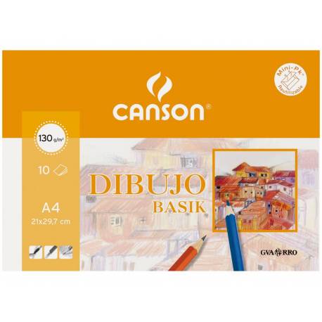 En la actualidad entrega metodología Papel dibujo Canson din a3 gramaje 130 g/m2 MiniPack 10 hojas (31570)