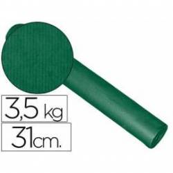 Papel de regalo kraft liso kfc bobina 31 cm 3,5 kg verde