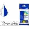 Cinta Brother TZE-233 laminada 12mm (ancho) x 8m (largo) laminada blanco/azul