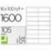 Etiquetas Adhesivas marca Q-Connect 105 x 35 mm