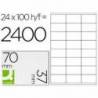 Etiquetas Adhesivas marca Q-Connect 70 x 37 mm
