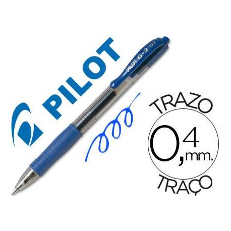 Boligrafo Pilot G-2 Azul mm (24725) -