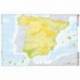 Mapa mudo de España fisico