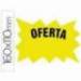 Etiqueta marcaprecios Oferta cartulina amarilla (160 x 110 mm)