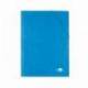 Carpetas de gomas carton simil prespan Liderpapel Folio azul