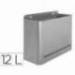 Papelera metalica de pared Sie color gris 32,5 x 28,5 x 12,5 cm
