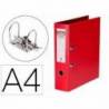 Archivador de palanca Elba carton forrado din a4 rojo lomo de 80 mm rado