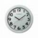 Reloj de pared plastico 30 cm marco color dorado