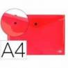 Carpeta tamaño sobre Liderpapel con cierre de broche Color rojo
