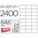 Etiquetas Adhesivas Apli 64,6 x 33,8 mm 24 Etiquetas por Hoja