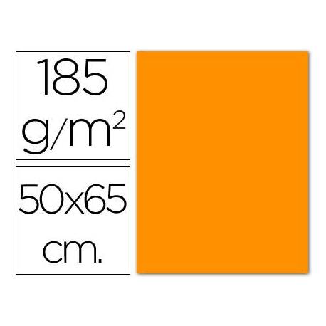 Cartulina Guarro naranja 500 x 650 mm de 185 g/m2