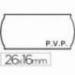 Rollo Etiquetas adhesivas marca Meto PVP 26 x 16