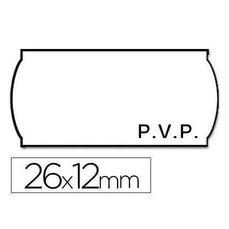 Rollo Etiquetas adhesivas marca Meto PVP 26 x 12