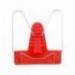 ATRIL LIDERPAPEL BASE PLASTICO ANGULO AJUSTABLE SOPORTE PARTE POSTERIOR 190X215 MM COLOR ROJO