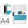 Carpeta dossier con pinza lateral Liderpapel 60 hojas Din A4 color transparente