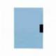 Carpeta dossier con pinza lateral Liderpapel 30 hojas Din A4 color azul