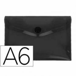 Carpeta dossier broche Liderpapel DIN A6 polipropileno 180 micras 50 hojas color negro