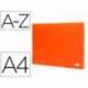 Carpeta clasificadora fuelle Liderpapel DIN A4 poliporpileno 13 departamentos color naranja