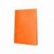 Carpeta escaparate Liderpapel DIN A4 poliporpileno con 30 fundas color naranja