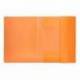Carpeta gomas con solapa Liderpapel DIN A4 polipropileno 400 micras 100 hojas color naranja fluor