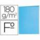 Subcarpeta de cartulina Liderpapel tamaño folio azul pastel 180g/m2