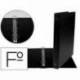 Carpeta plastico Liderpapel Folio lomo 35mm color Negro