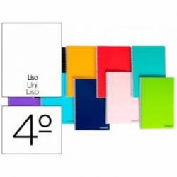 Cuaderno espiral Liderpapel cuarto smart Tapa blanda 80h 60gr Liso Sin margen Colores surtidos (no se puede elegir)