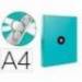 Carpeta Antartik 4 anillas DIN A4 Carton forrado Color Menta