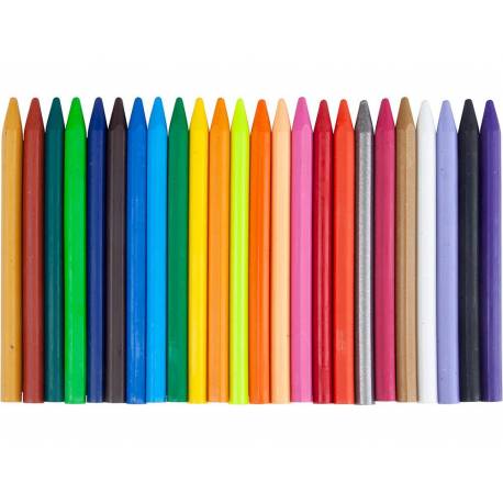 Caja lápices de cera 24 colores Liderpapel (06150)