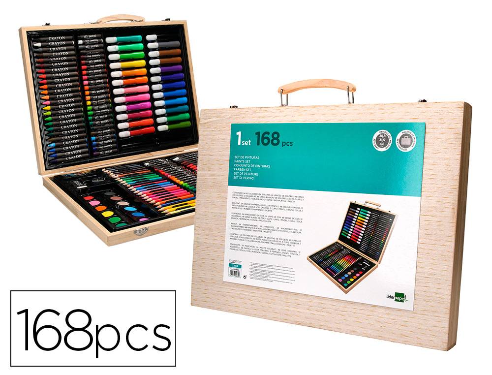 Set De Arte Profesional 145 Lápices Colores Dibujo Kit