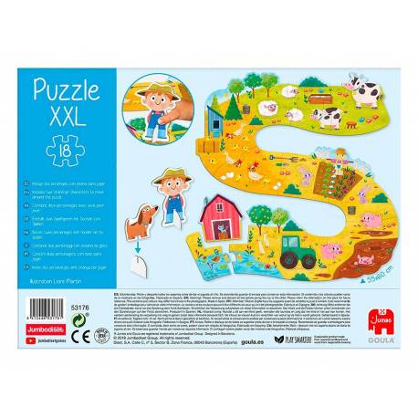 Puzzle Reloj Infantil 12 piezas a partir de 2 años Andreutoys (68308)