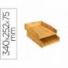 BANDEJA SOBREMESA CEP SILVA BAMBU LOTE DE 2 UNIDADES 340X252X75 MM