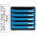 FICHERO DE CAJONES SOBREMESA EXACOMPTA BIG-BOX CLEAN SAFE 5 CAJONES AZUL