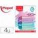 ROTULADOR MAPED FLUORESCENTE PEPS PASTEL CON GLITTER 4 UNIDADES COLORES SURTIDOS