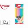 LAPICES DE COLORES MAPED COLOR PEPS CAJA DE 12 COLORES PASTEL SURTIDOS