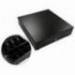 Cajon portamonedas 8 monederos 4 billeteros apertura electrica negro 330x335x105 mm.