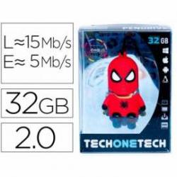 MEMORIA USB TECH ON TECH PENDRIVE 32GB SUPER SPIDER