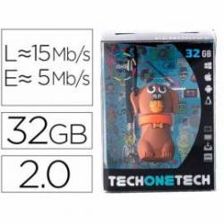 MEMORIA USB TECH ON TECH PENDRIVE 32GB DUBBY DU EL PERRO