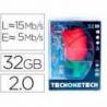 MEMORIA USB TECH ON TECH PENDRIVE 32GB ROSA