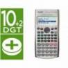 CALCULADORA CASIO FC-100V FINANCIERA 4 LINEAS 10+2 DIGITOS ALMACENAMIENTO FLASH CALCULO DE GANANCIAS CON TAPA