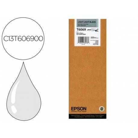 CARTUCHO INK-JET EPSON GF STYLUS PRO T6069 GRIS C13T606900
